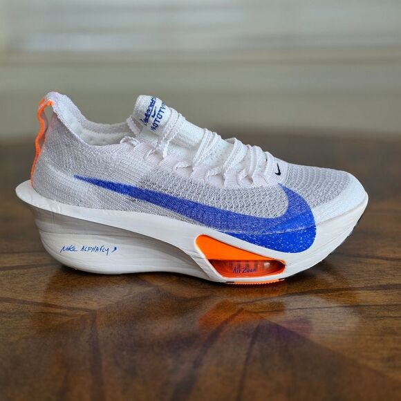 Nike Air Zoom Alphafly Next% 3 'Blueprint' Running Shoes White Blue Women's 11 - Picture 10 of 16